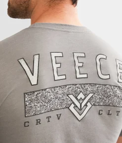 Graphic T-Shirts | Veece Patch Slab T-Shirt Grey Green Heather