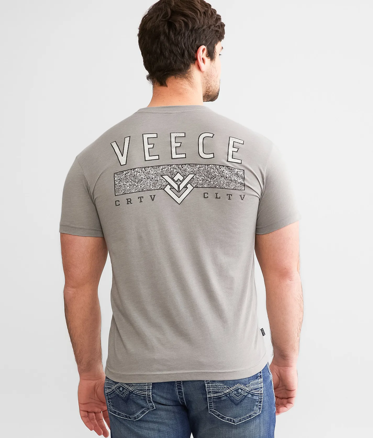 Graphic T-Shirts | Veece Patch Slab T-Shirt Grey Green Heather