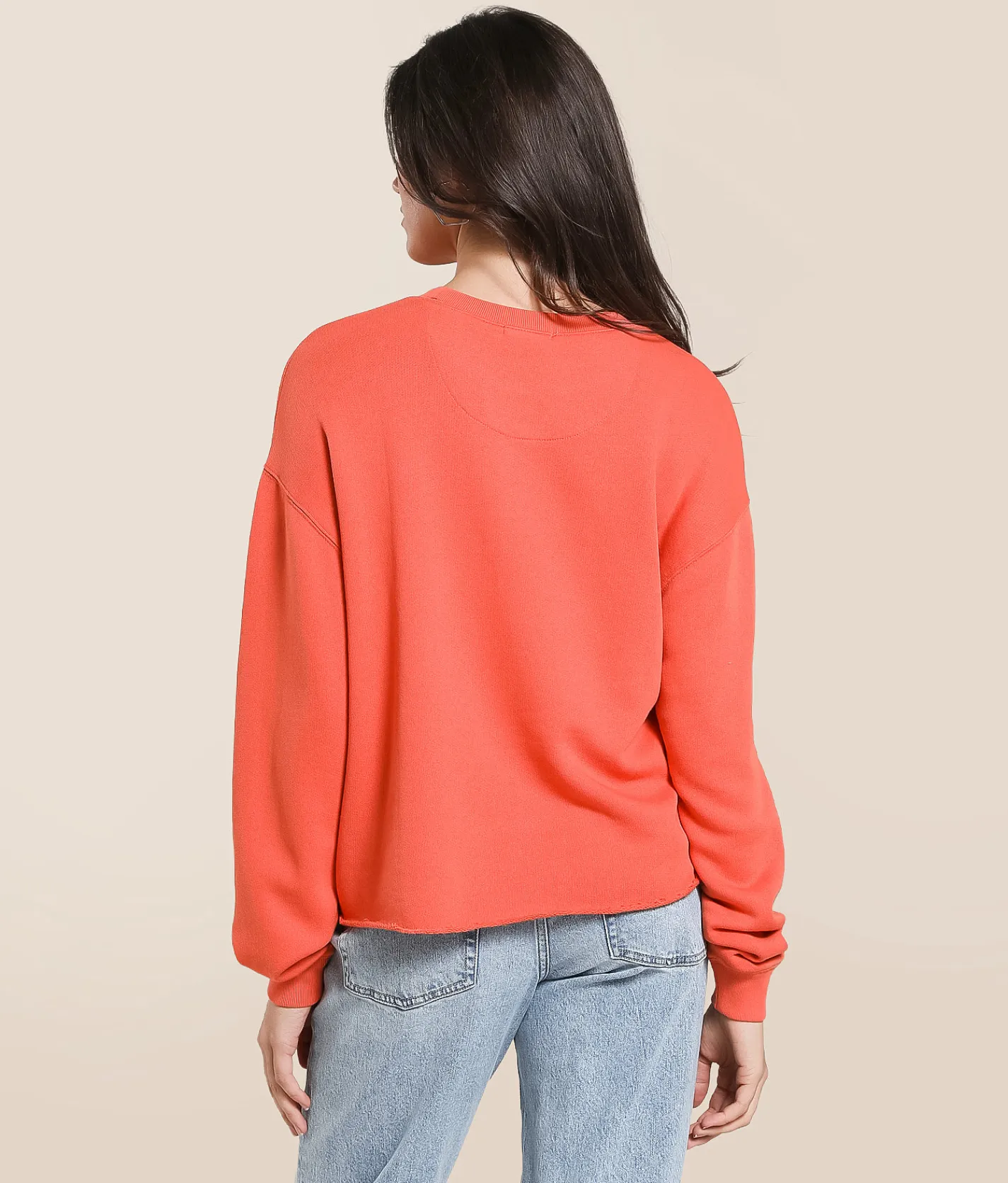 Tops | Modish Rebel 76 Patchwork Pullover Coral