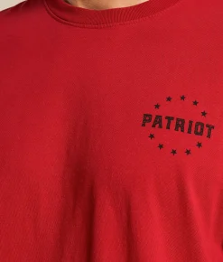 Tops|Graphic T-Shirts | Howitzer Patriot Eagle T-Shirt Equestrian Red