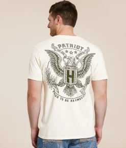 Howitzer Patriot Eagle T-Shirt Antique White