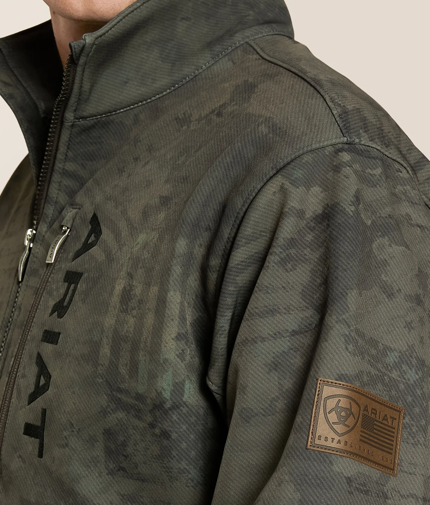 Tops|Coats & Jackets | Ariat Patriot Flag Camo Softshell Jacket Phantom