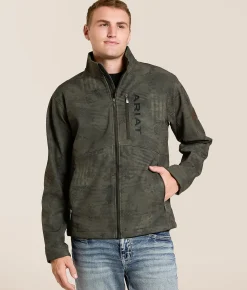 Tops|Coats & Jackets | Ariat Patriot Flag Camo Softshell Jacket Phantom
