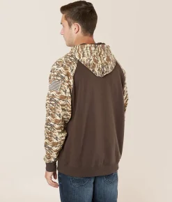 Ariat Patriot Hooded Sweatshirt Brown Online