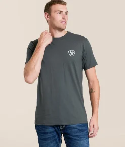 Ariat Patriot Simple Shield T-Shirt Dark Shadow Best