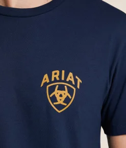 Tops|Graphic T-Shirts | Ariat Patriot Strong T-Shirt Navy Ink