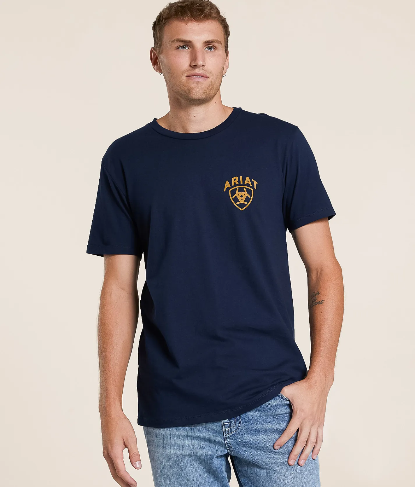 Tops|Graphic T-Shirts | Ariat Patriot Strong T-Shirt Navy Ink