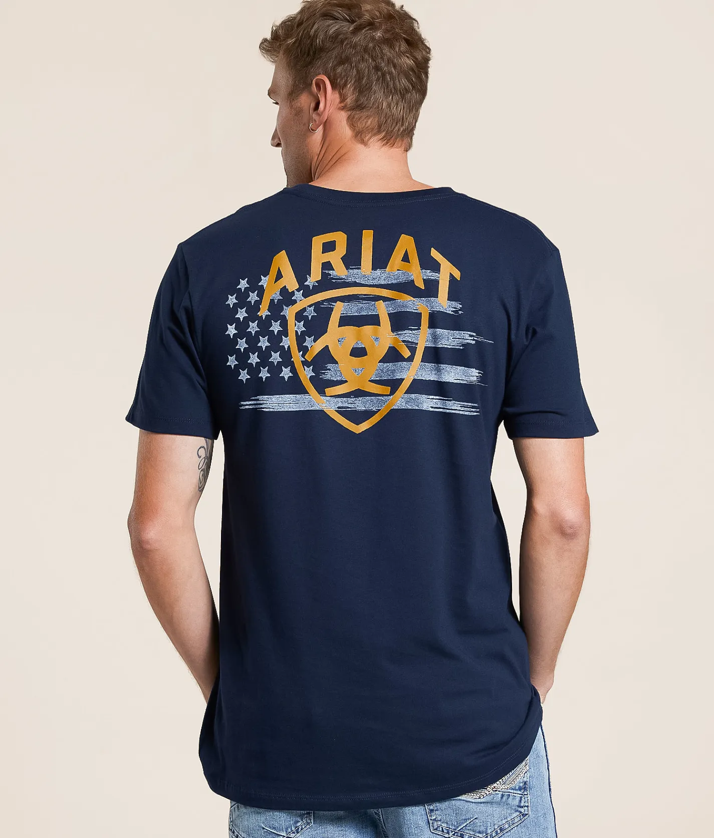 Tops|Graphic T-Shirts | Ariat Patriot Strong T-Shirt Navy Ink
