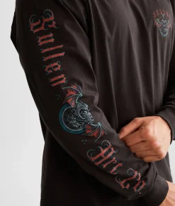 Sullen Patron Saint T-Shirt Vintage Black Discount