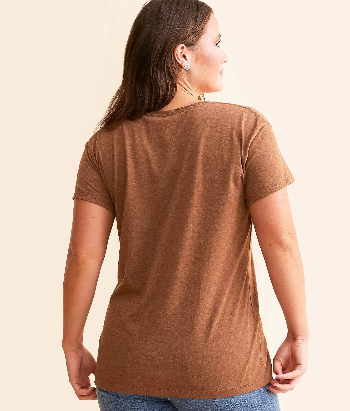 Tops | Ariat Patterned Bronco T-Shirt Cinnamon