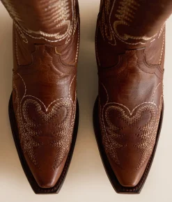 Circle G Patterns Leather Western Boot Honey Sale