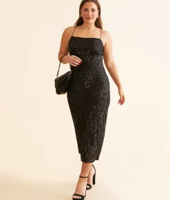 Z Supply Paulina Sequin Maxi Dress Black Best