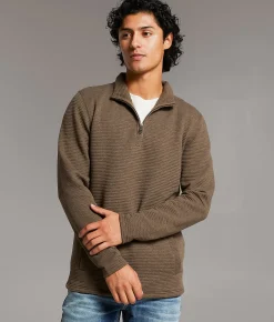 BKE Paulo Ribbed Pullover Brindle Best