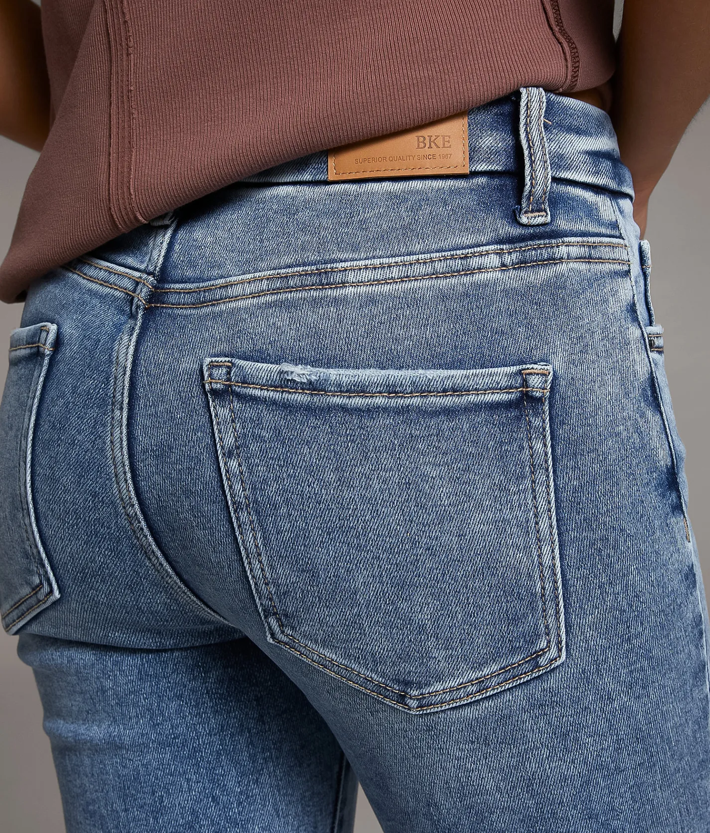 BKE Payton Ankle Skinny Stretch Jean Berry 3