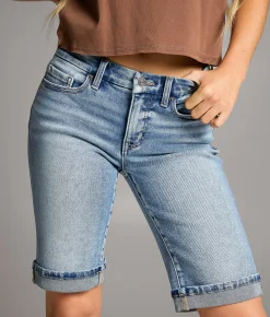 Bottoms|Shorts | BKE Payton Bermuda Stretch Cuffed Short Westley 3