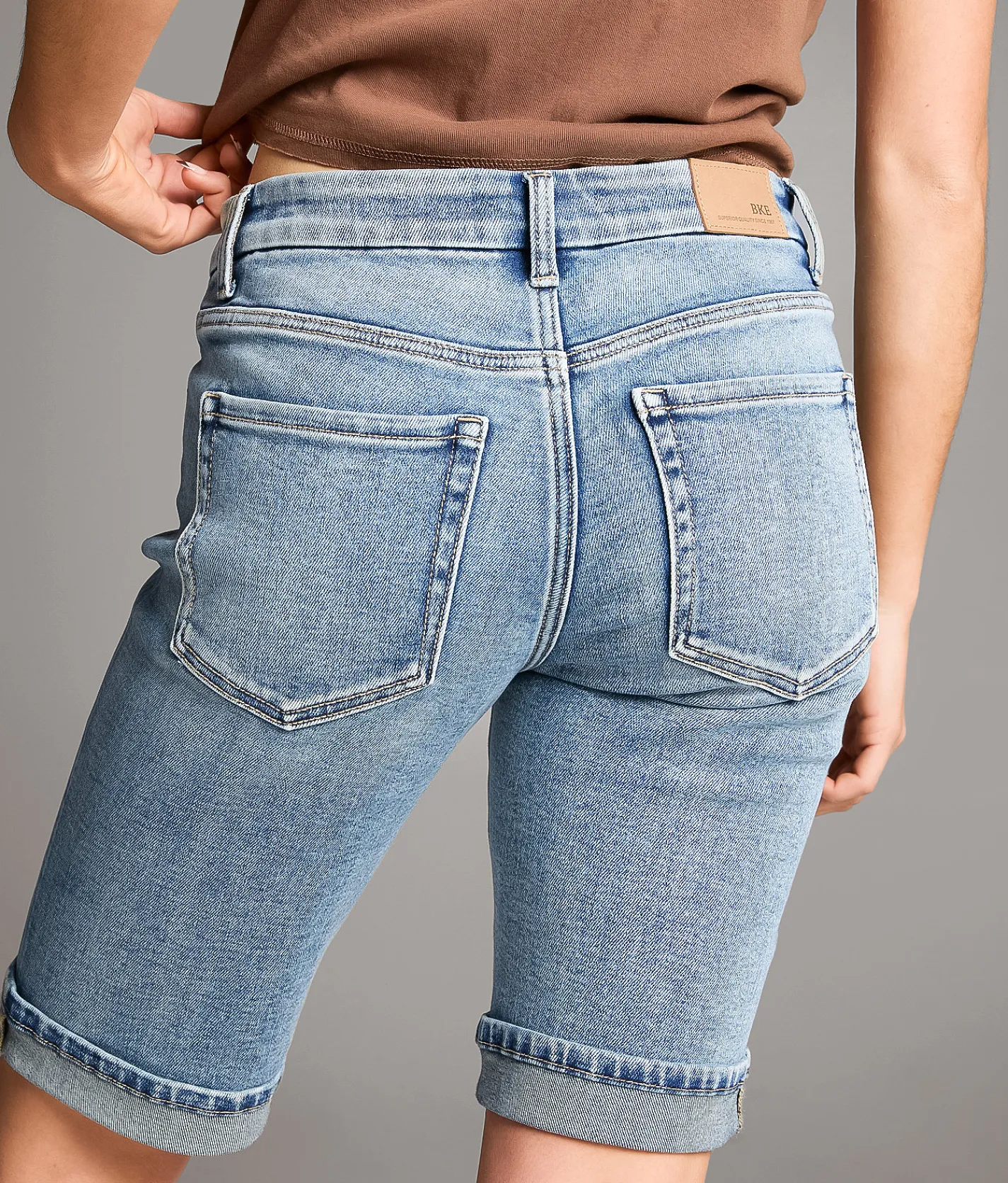 Bottoms|Shorts | BKE Payton Bermuda Stretch Cuffed Short Westley 3