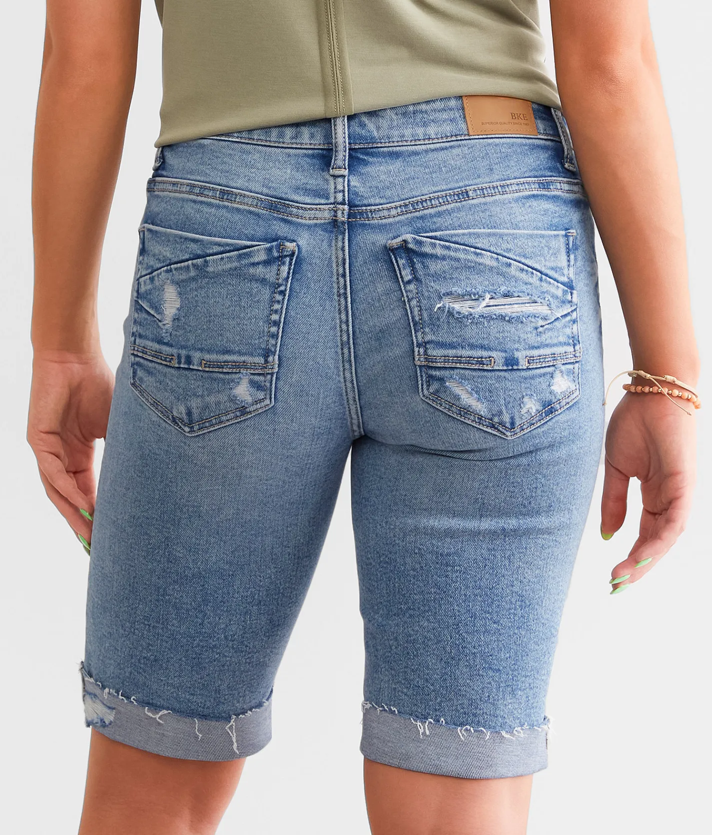 Bottoms|Shorts | BKE Payton Bermuda Stretch Short Cedillo