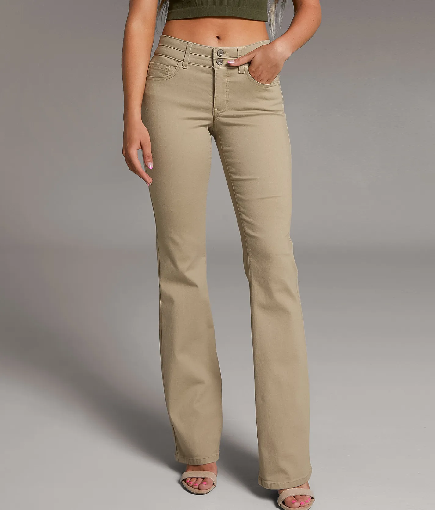 BKE Payton Boot Stretch Pant Khaki
