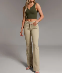 BKE Payton Boot Stretch Pant Khaki
