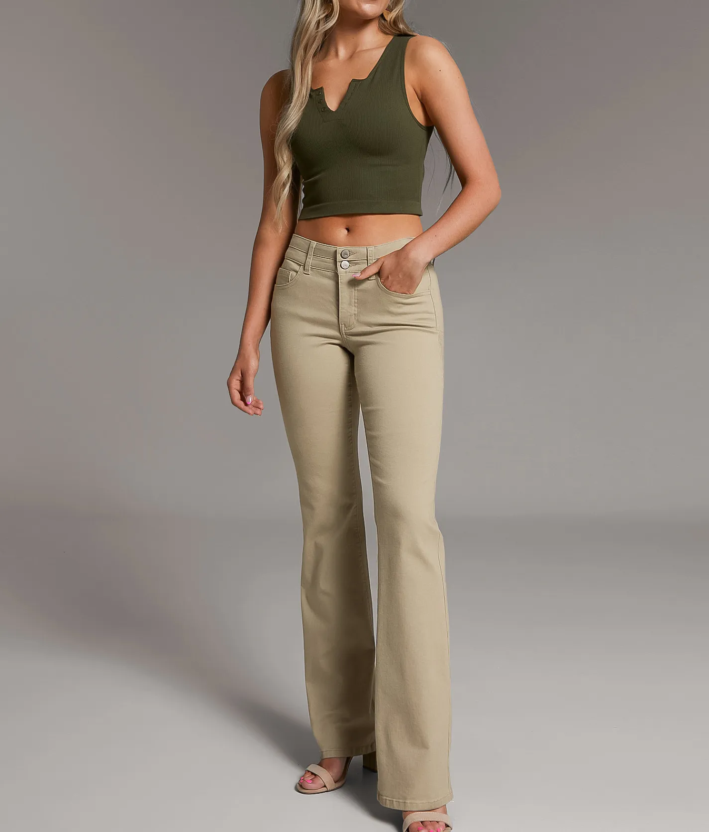 BKE Payton Boot Stretch Pant Khaki