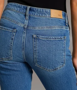 BKE Payton Cropped Straight Stretch Cuffed Jean Boykin Best