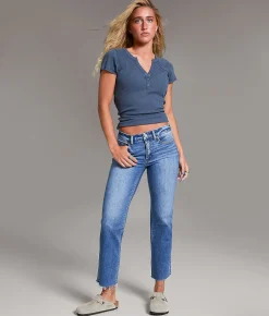 Jeans|Bottoms | BKE Payton Cropped Straight Stretch Jean Cainey