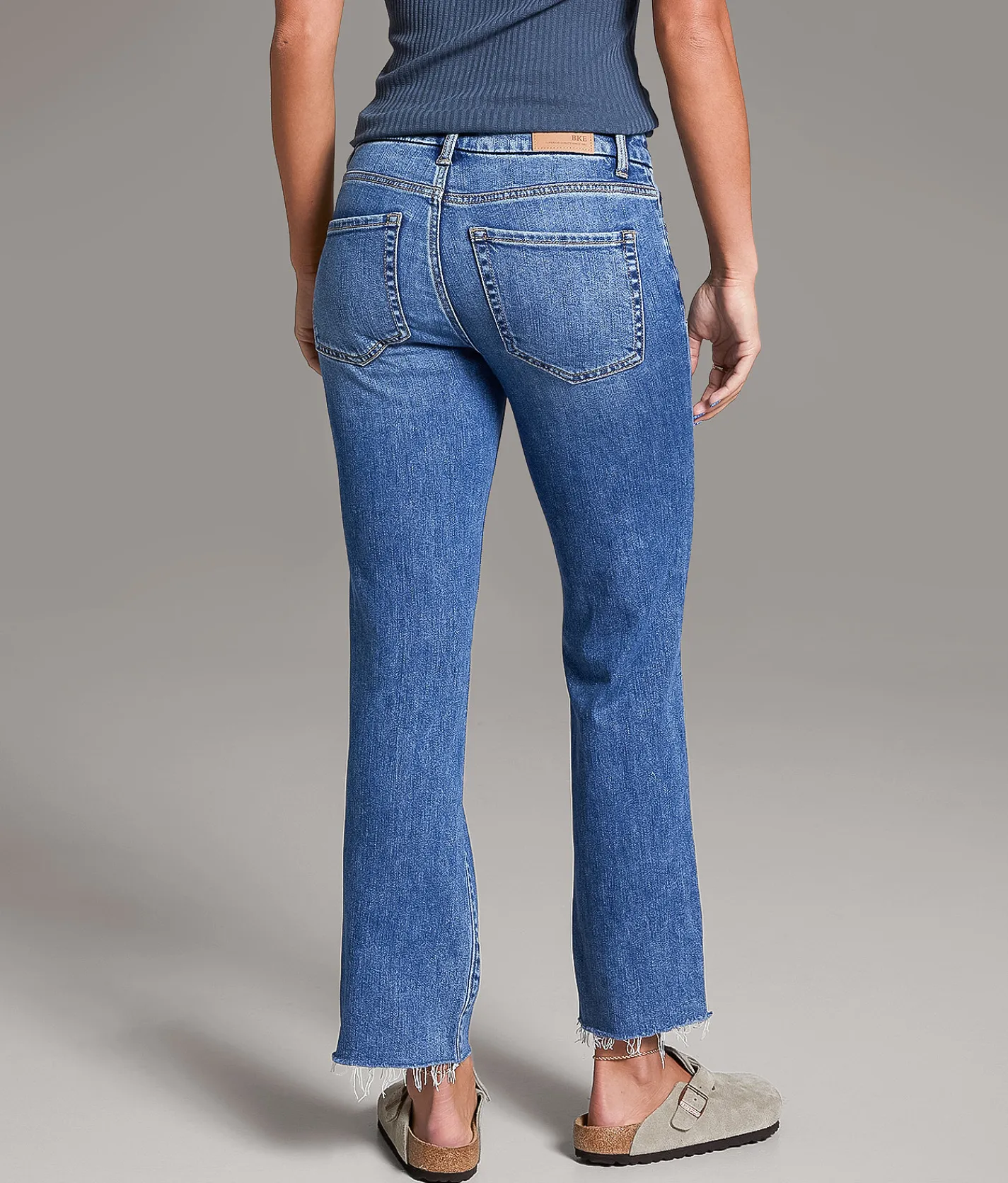Jeans|Bottoms | BKE Payton Cropped Straight Stretch Jean Cainey