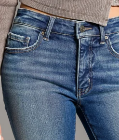 BKE Payton Cropped Straight Stretch Jean Eastlack Hot