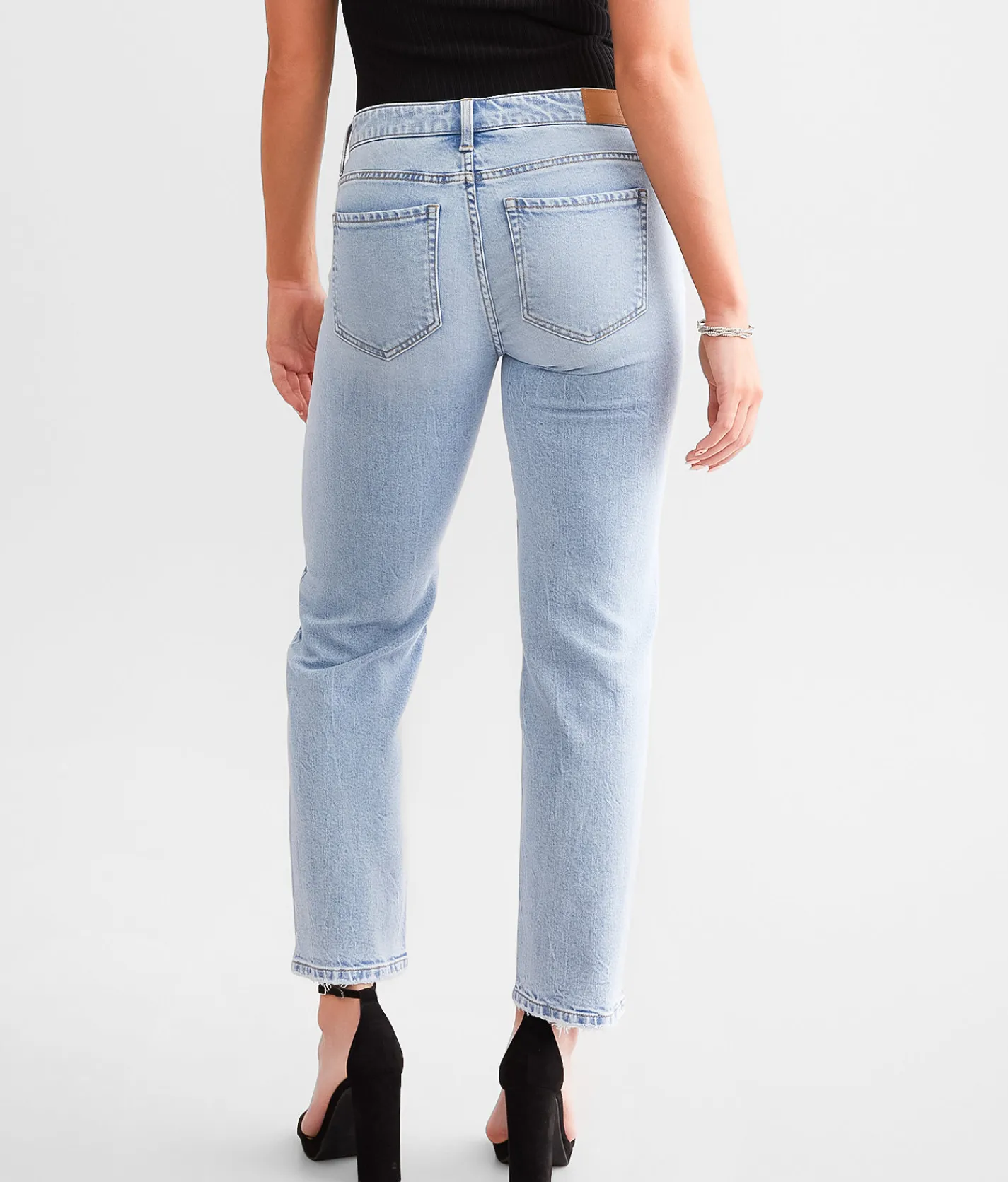 Jeans|Bottoms | BKE Payton Cropped Straight Stretch Jean Rainer