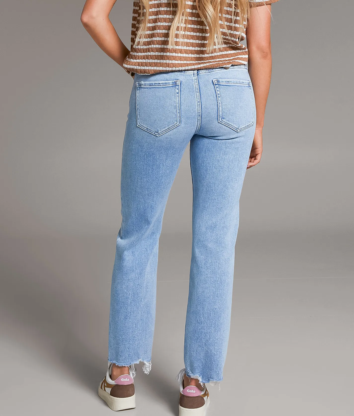 BKE Payton Cropped Straight Stretch Jean Mcbain Hot