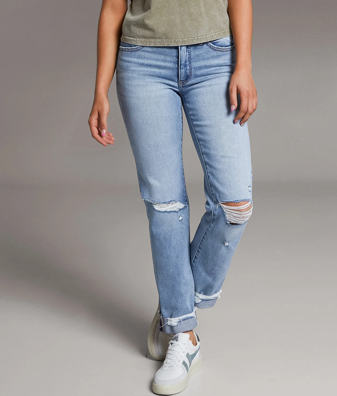 Jeans|Bke Jeans | BKE Payton Cropped Straight Stretch Jean Burney 2