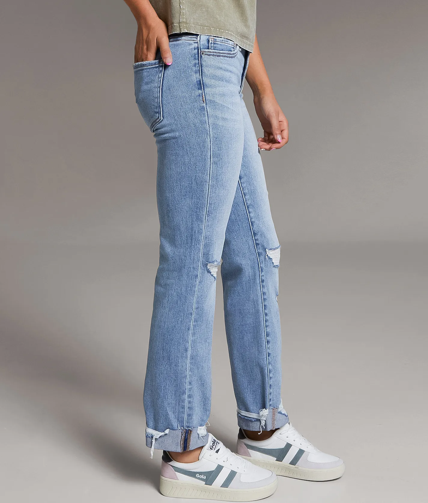 Jeans|Bke Jeans | BKE Payton Cropped Straight Stretch Jean Burney 2