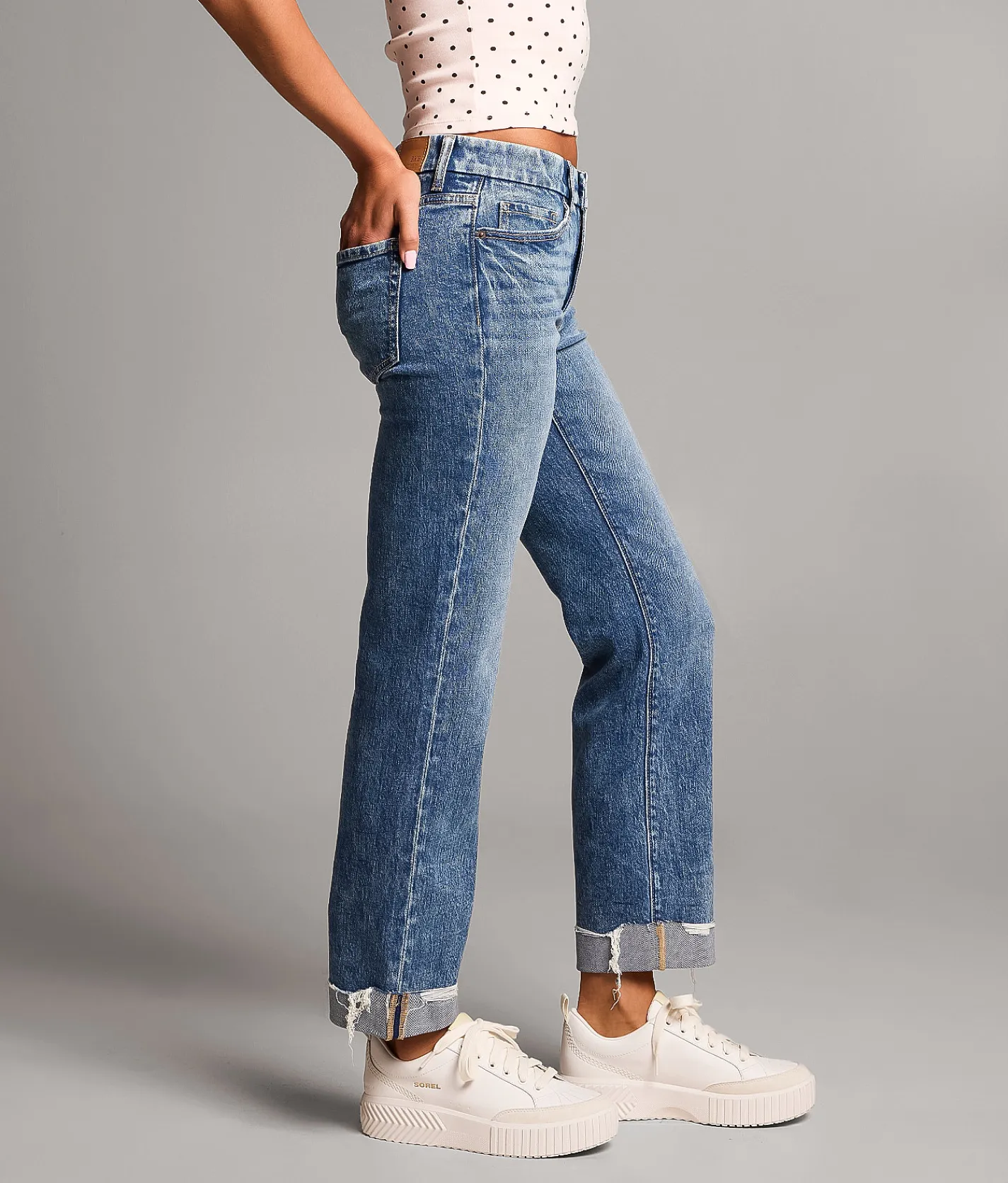 Bottoms | BKE Payton Cropped Straight Stretch Jean Disham