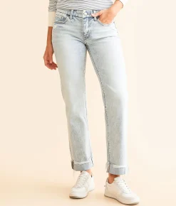 BKE Payton Cropped Straight Stretch Jean Dotson 2 Clearance