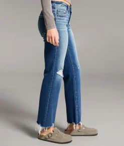 Jeans | BKE Payton Cropped Straight Stretch Jean Eastlack