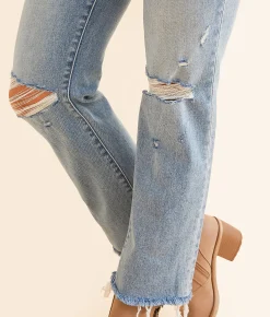 BKE Payton Cropped Straight Stretch Jean Burney Best
