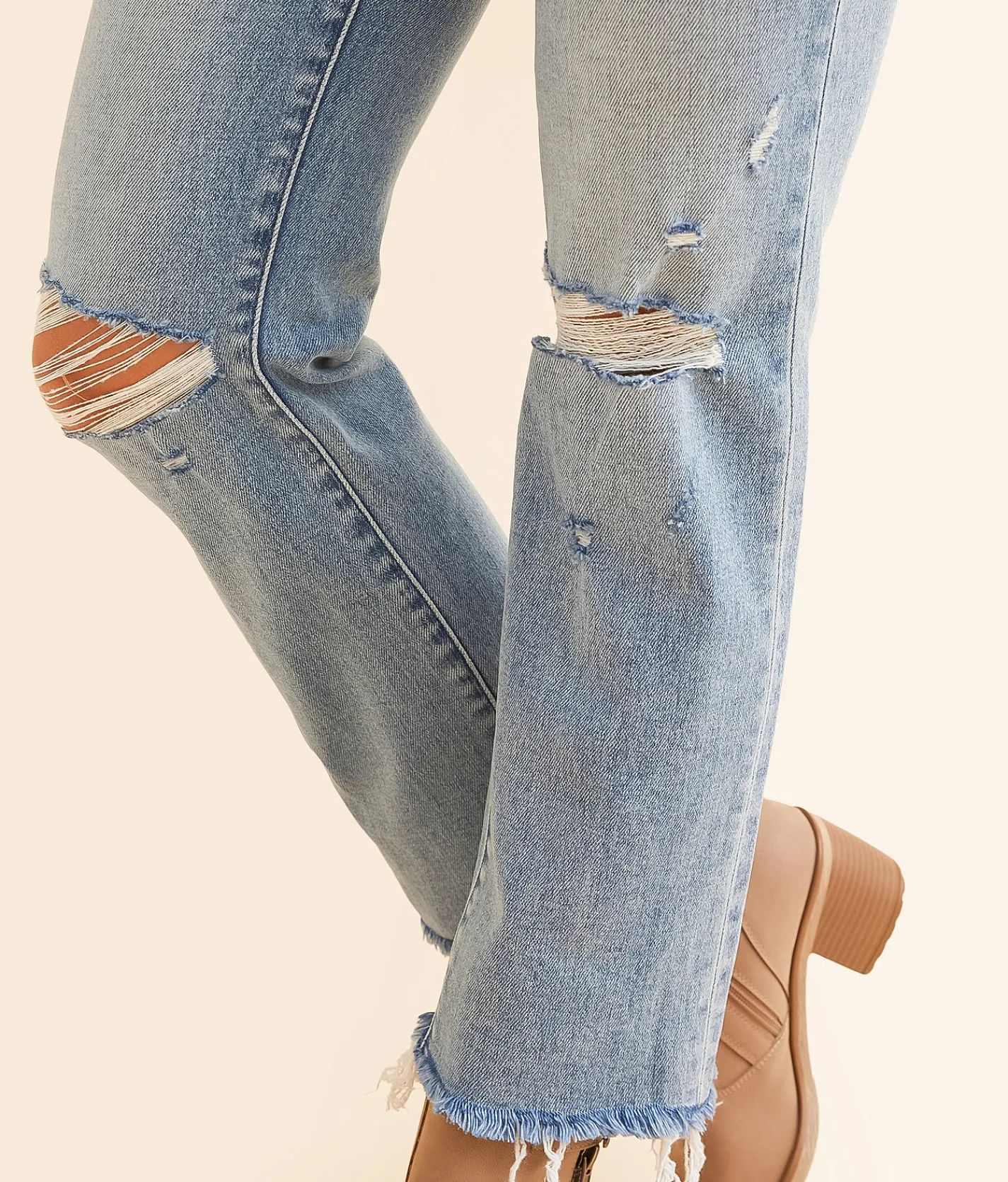BKE Payton Cropped Straight Stretch Jean Burney Best