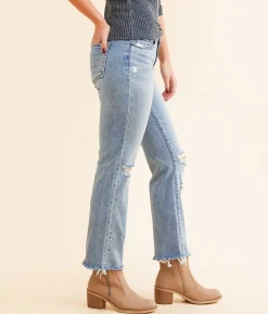 BKE Payton Cropped Straight Stretch Jean Burney Best