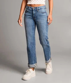 BKE Payton Cropped Straight Stretch Jean Disham Clearance