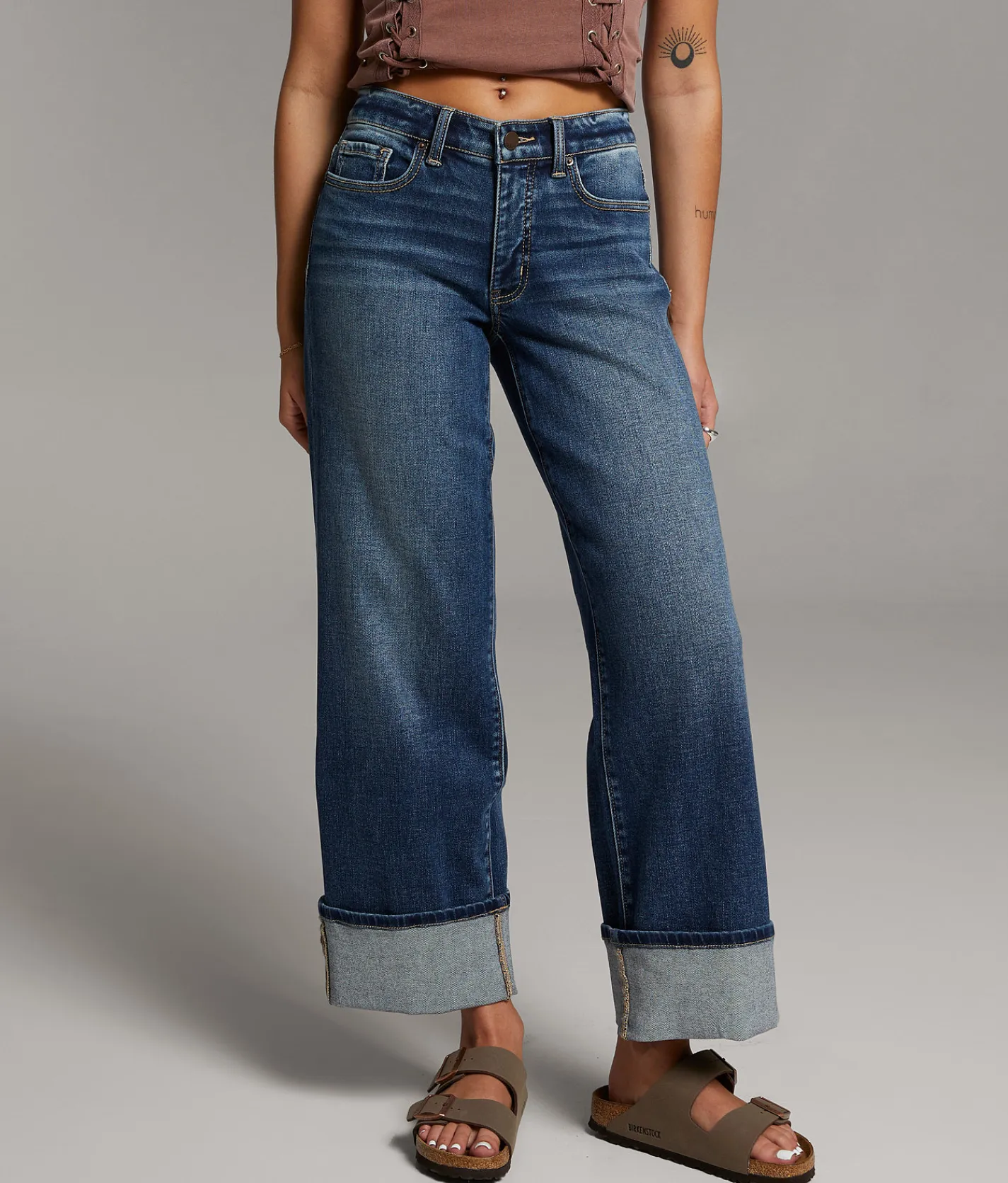 Jeans|Bottoms | BKE Payton Cropped Wide Leg Stretch Jean Casaldi 2
