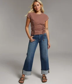 Jeans|Bottoms | BKE Payton Cropped Wide Leg Stretch Jean Casaldi 2