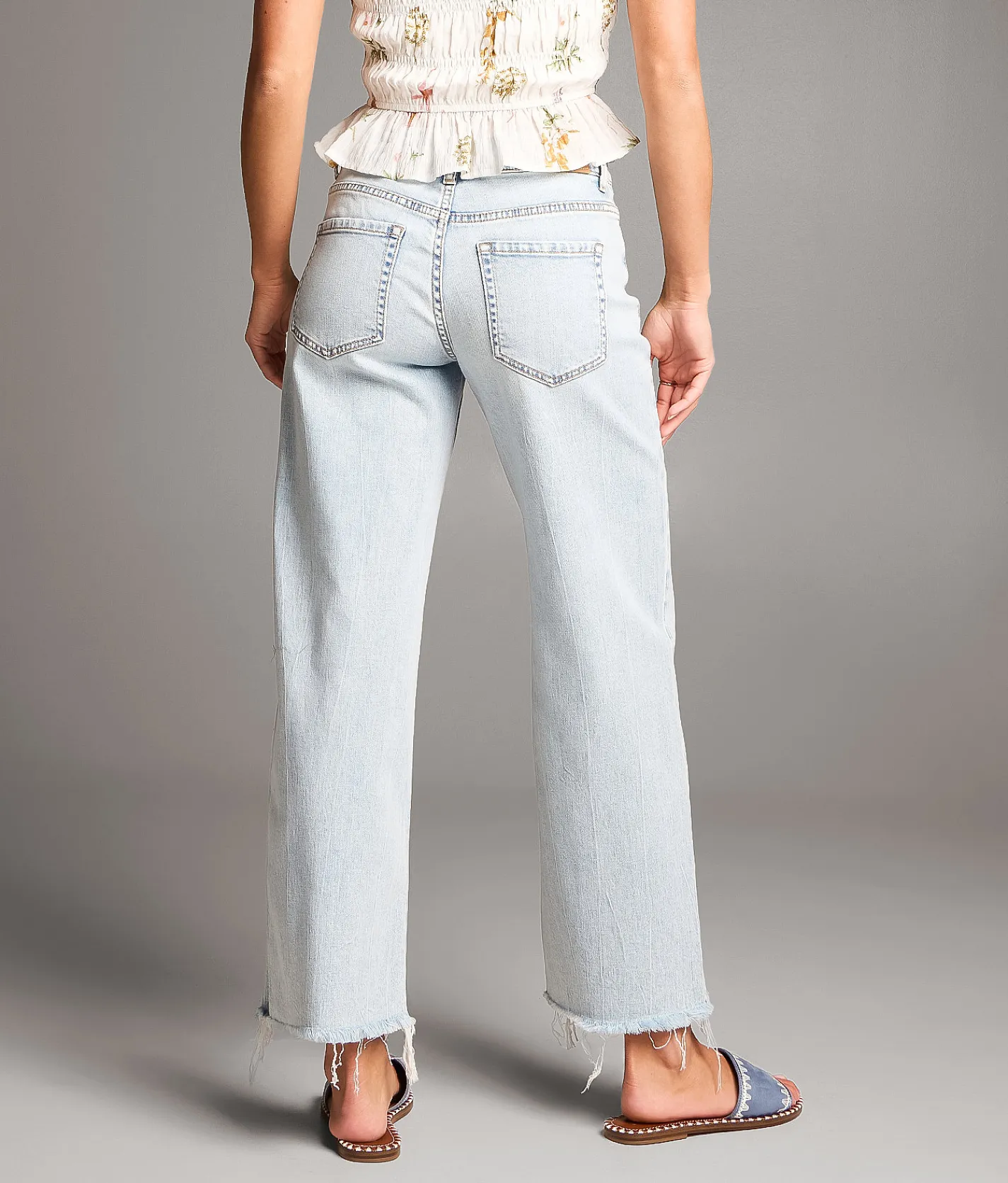 Jeans|Bke Jeans | BKE Payton Cropped Wide Leg Stretch Jean Brinson 2
