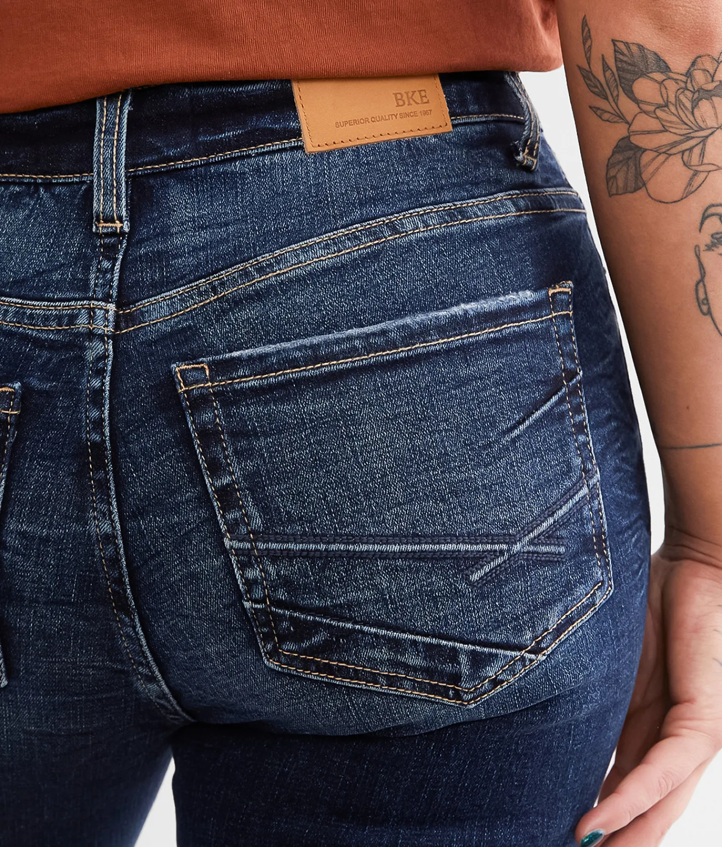 BKE Payton Cuffed Stretch Capri Jean Pardue 3 Best