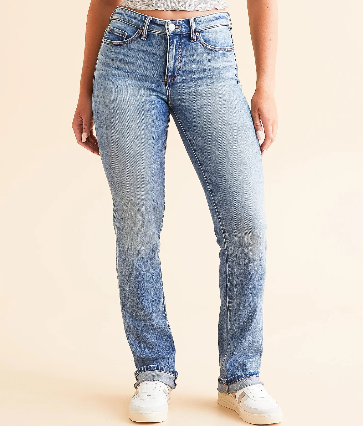 Jeans|Bke Jeans | BKE Payton Straight Cuffed Stretch Jean Koerner