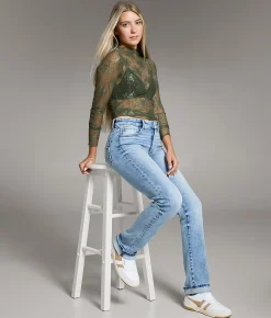 BKE Payton Straight Stretch Cuffed Jean Hopper 2 Online