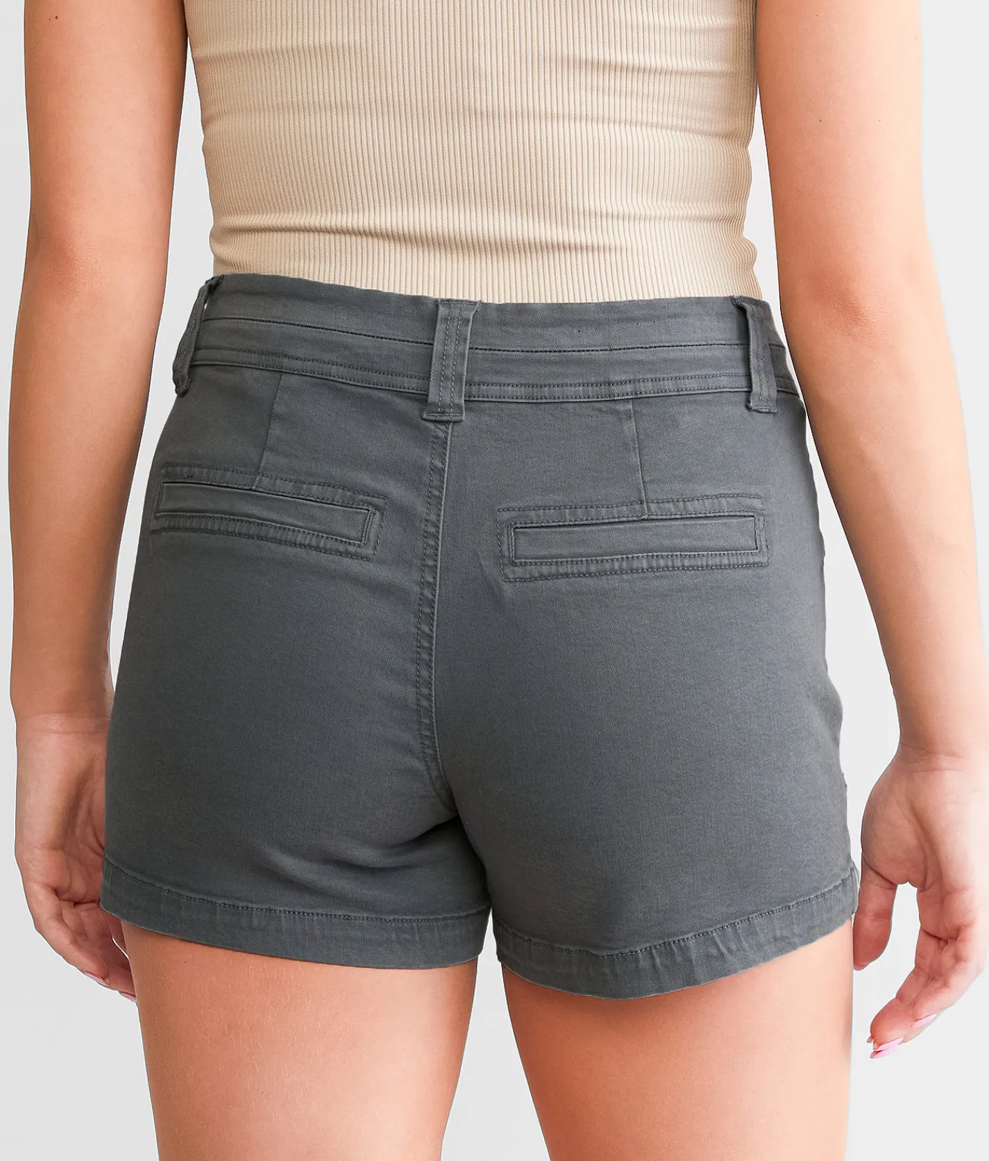 Bottoms|Shorts | BKE Payton Stretch Short Gunmetal
