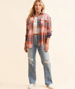 BKE Payton Wide Leg Stretch Jean Germano Hot