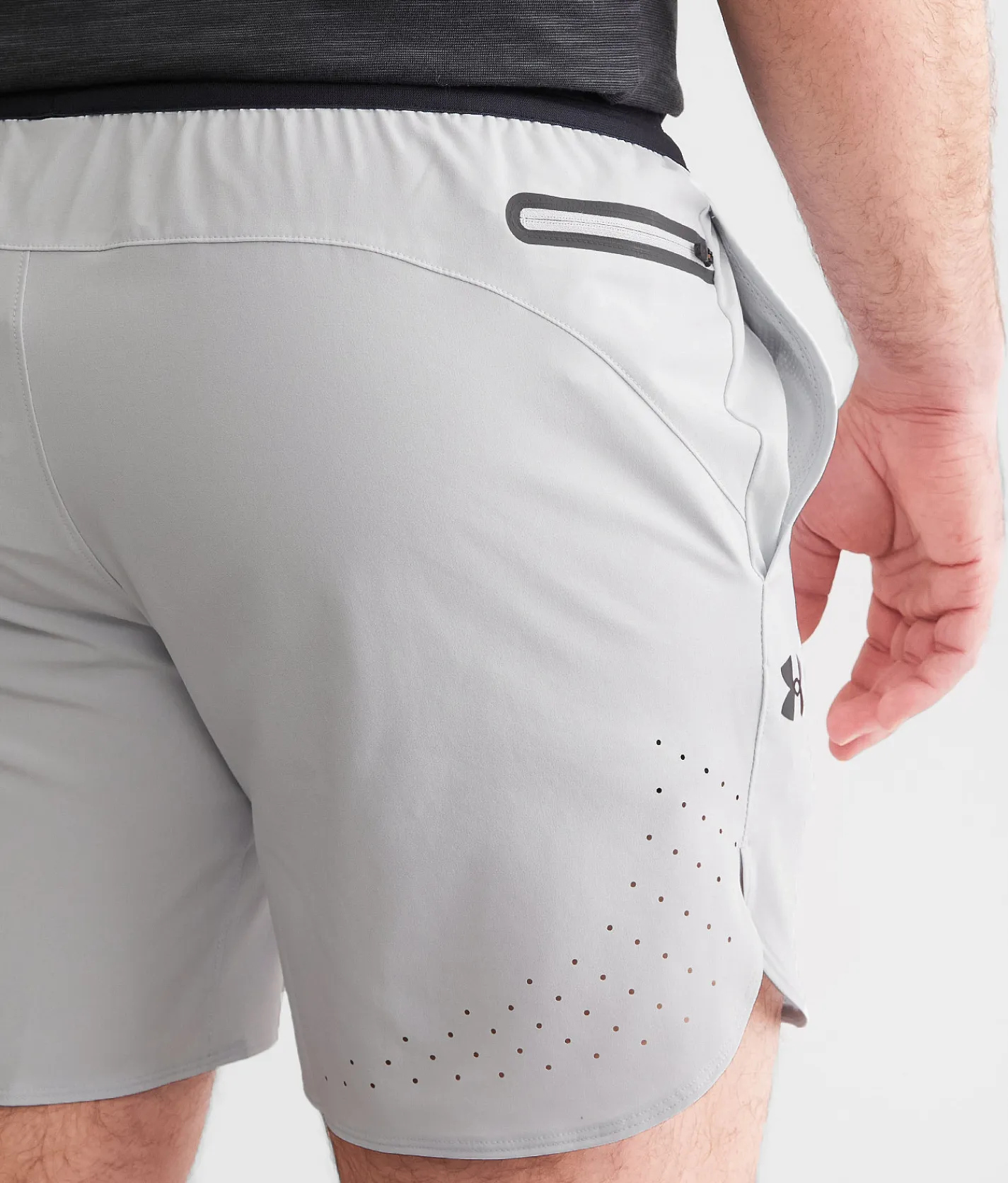 Under Armour® Peak Short Halo Gray Black Clearance