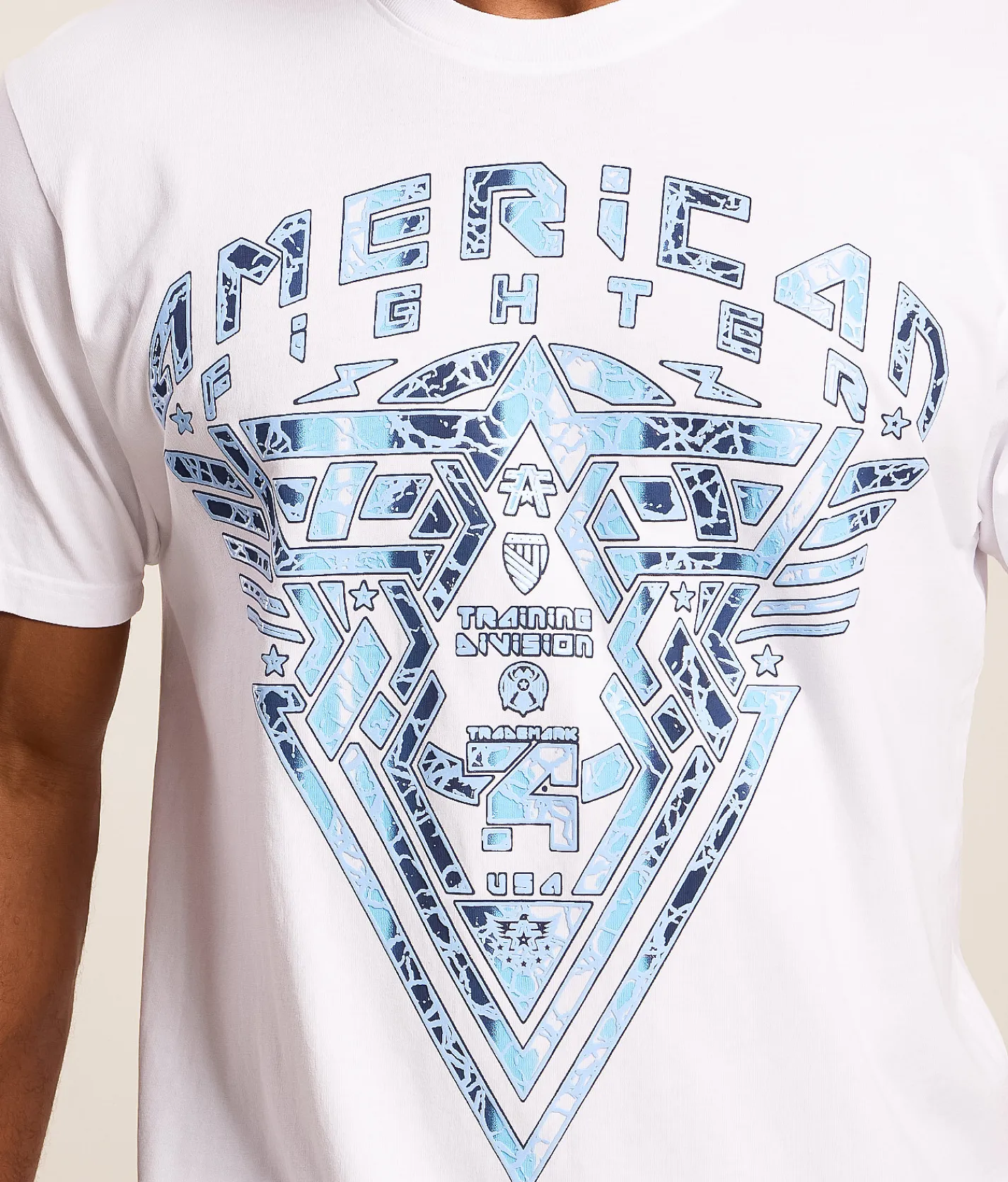 American Fighter Peaks Mill T-Shirt White Sale