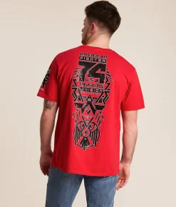 American Fighter Peaks Mill T-Shirt Paprika New